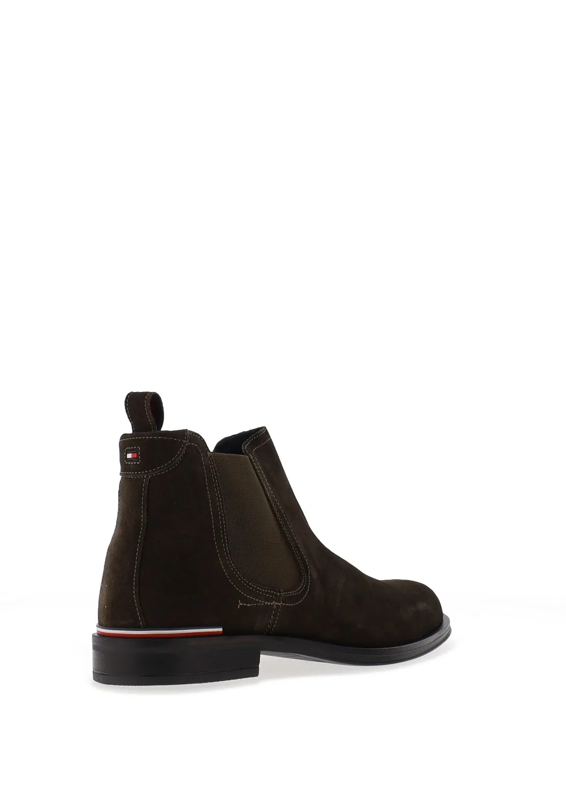 Tommy Hilfiger Core Suede Chelsea Boots, Warm Military Green