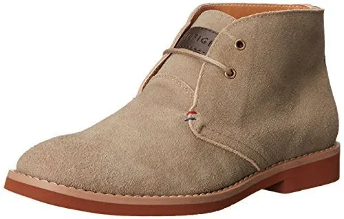 TOMMY HILFIGER MEN'S STEN CHUKKA BOOT, TAUPE, 9.5 M US