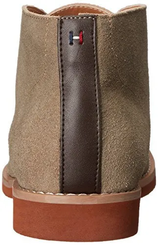 TOMMY HILFIGER MEN'S STEN CHUKKA BOOT, TAUPE, 9.5 M US