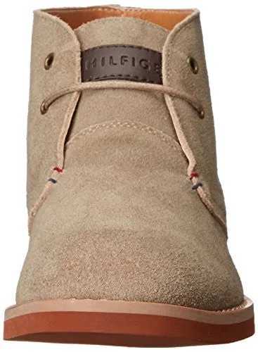 TOMMY HILFIGER MEN'S STEN CHUKKA BOOT, TAUPE, 9.5 M US