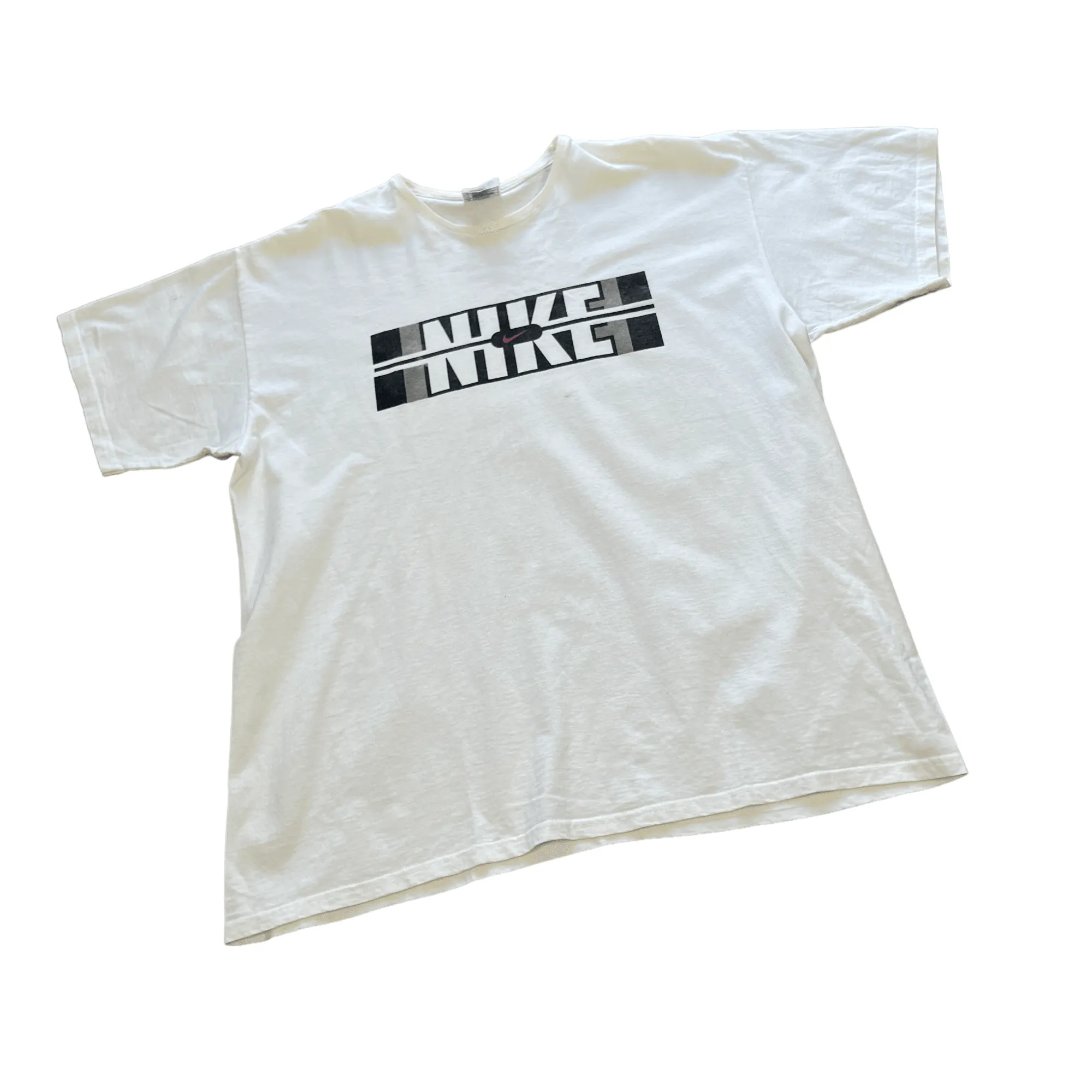 Vintage 90s White Nike Tee - Large