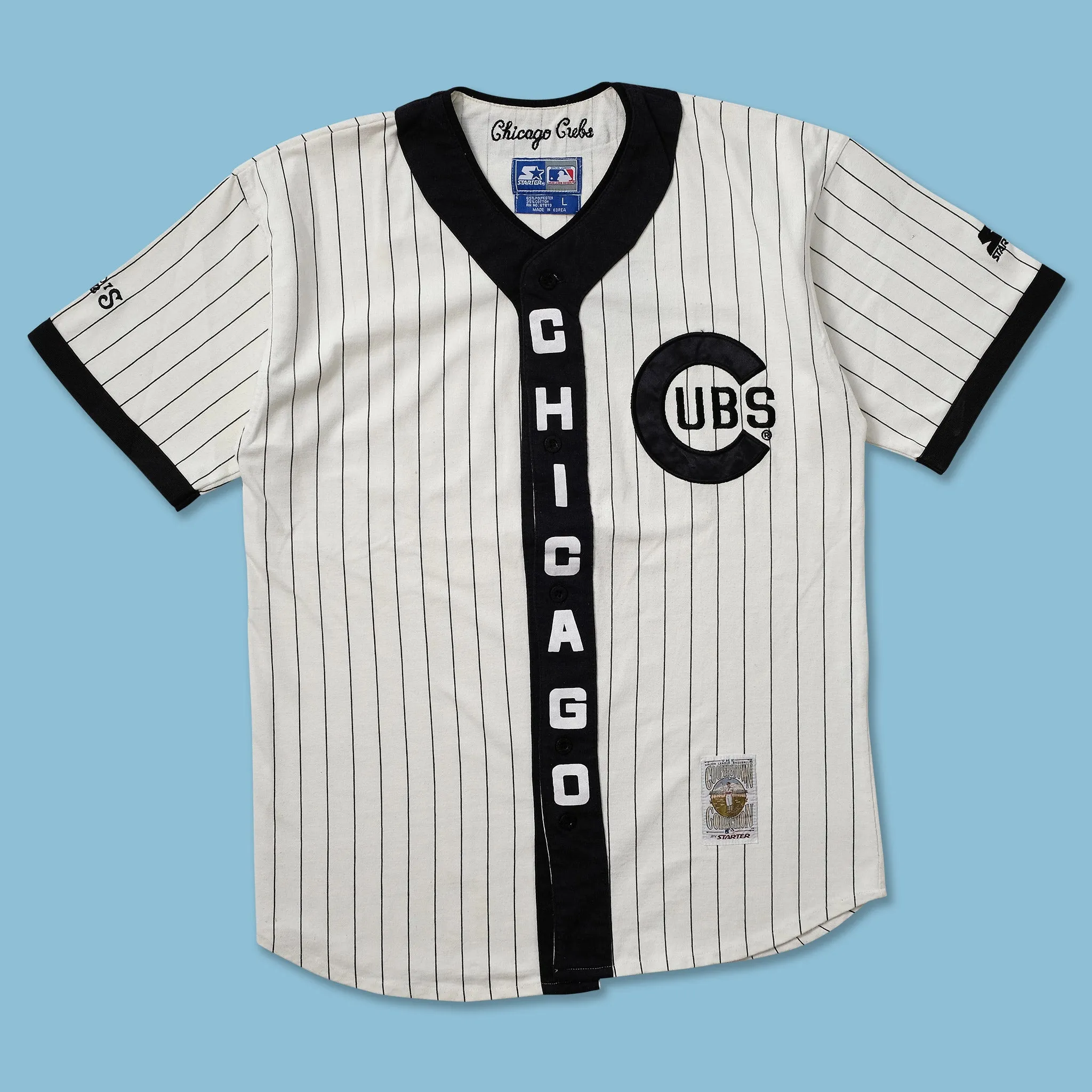 Vintage Starter Chicago White Sox Cotton Jersey Large