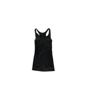 W118 Womens Crystal Beaded Tank Dress