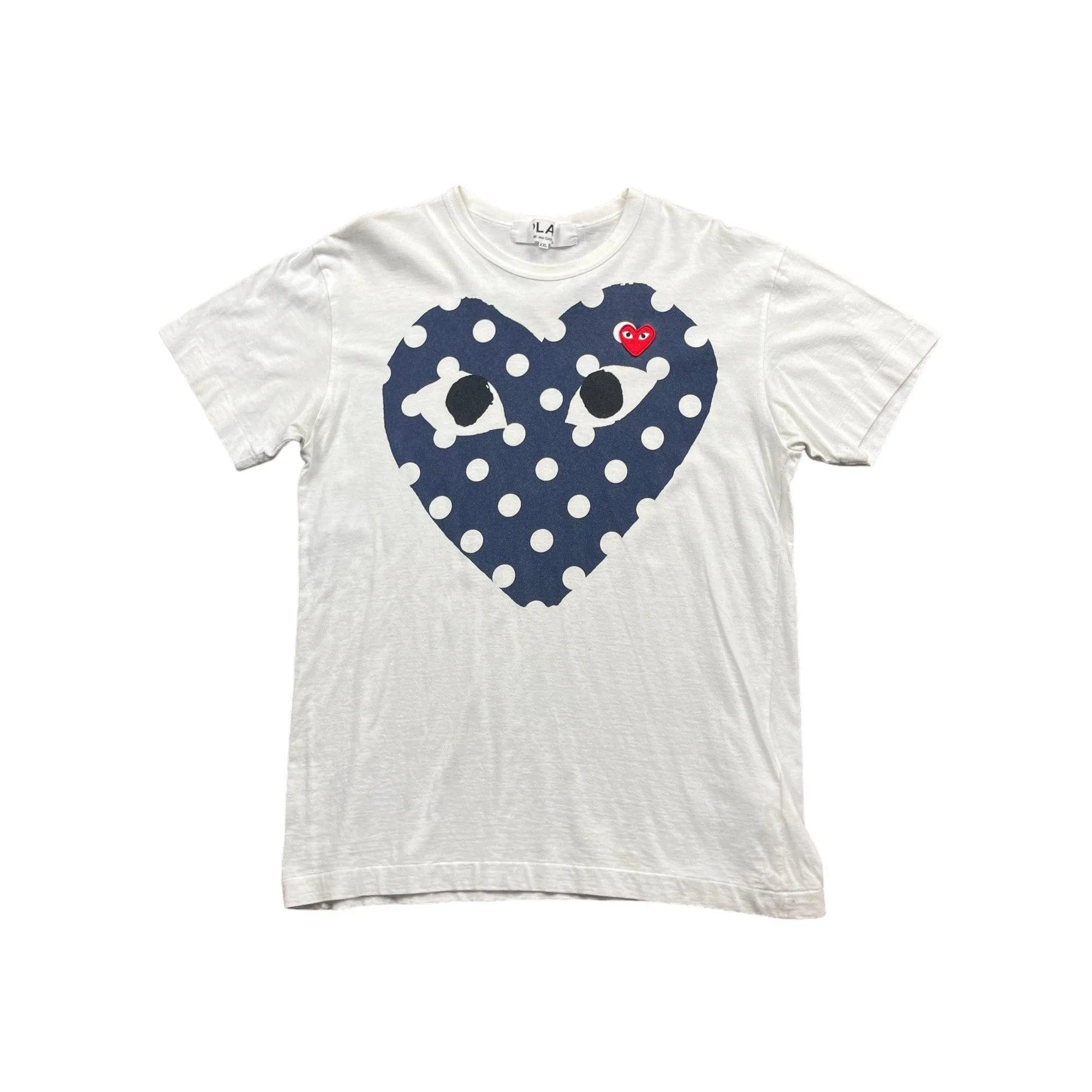 White Comme Des Garcons (CDG) Tee - XXL (Recommended Size - Extra Large)