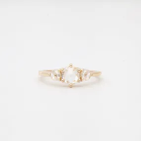 White Diamond Large Tidals Ring