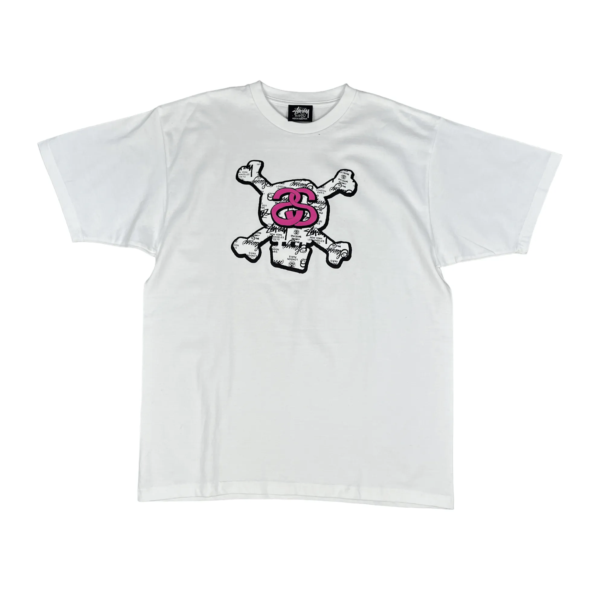 White Stussy Tee - Extra Large