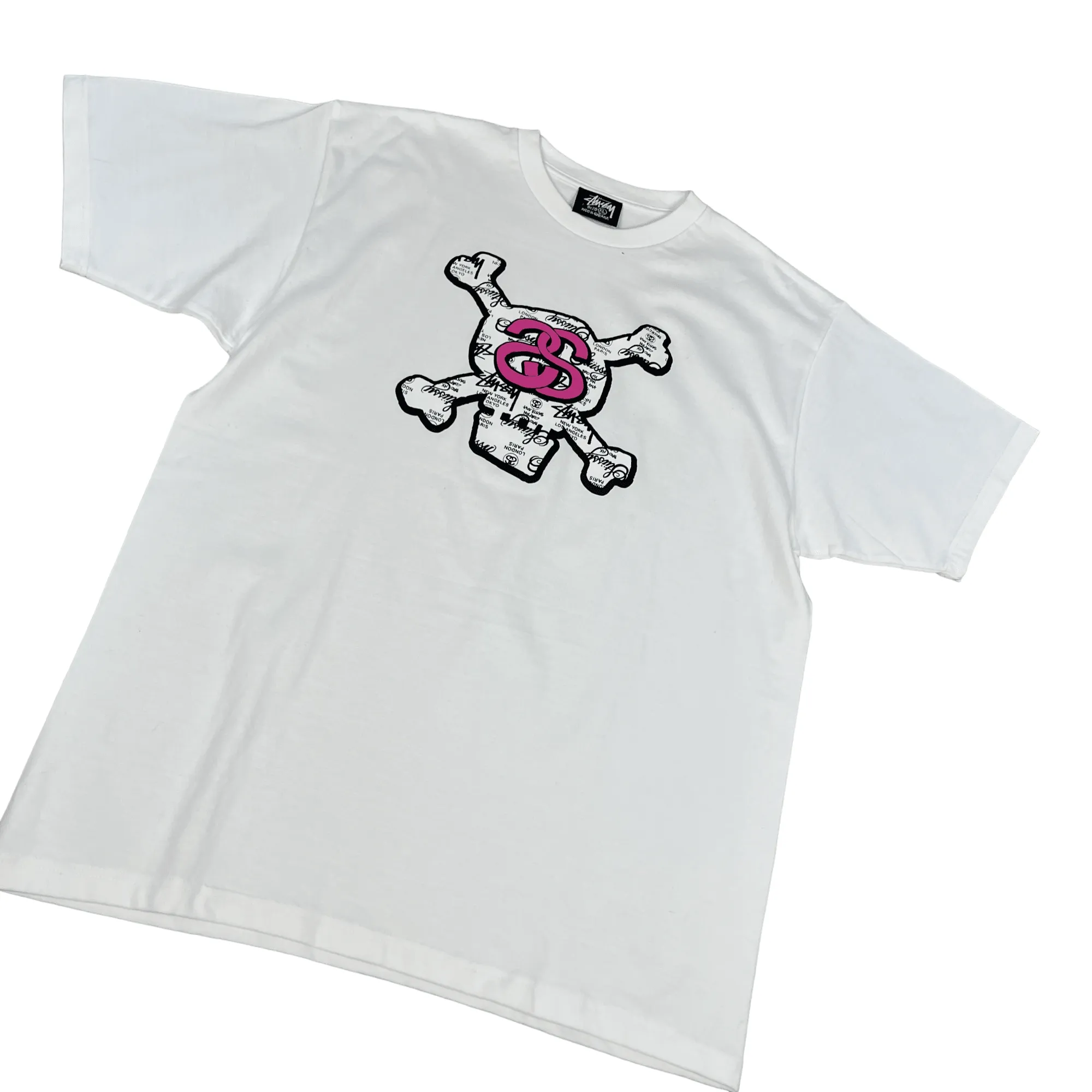 White Stussy Tee - Extra Large