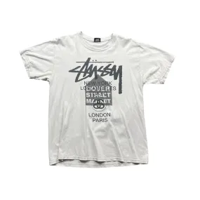 White Stussy x Dover Street Market (DSM) Tee - Large