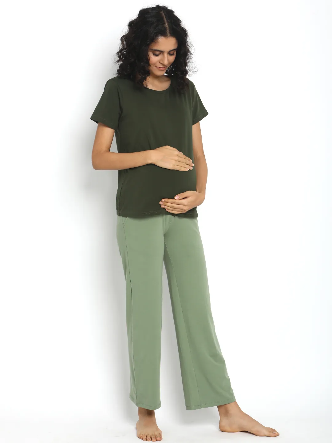 Wide-leg Maternity Pants