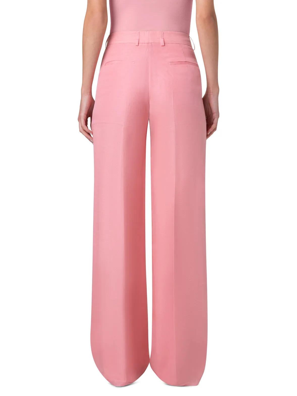 Wide Leg Silk Pants