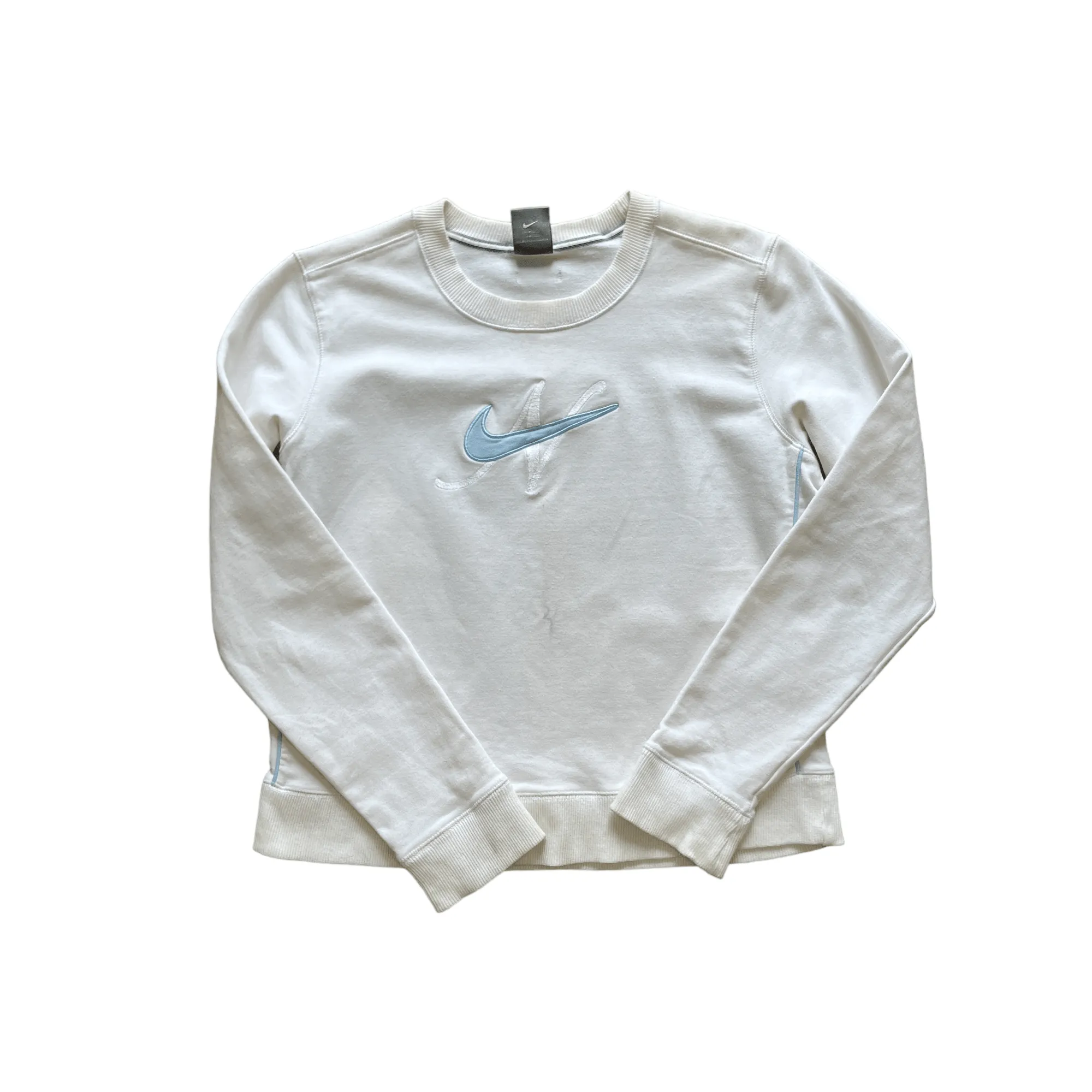 Women’s Vintage White Nike Sweatshirt - Large