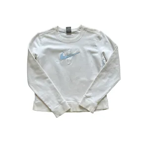 Women’s Vintage White Nike Sweatshirt - Large