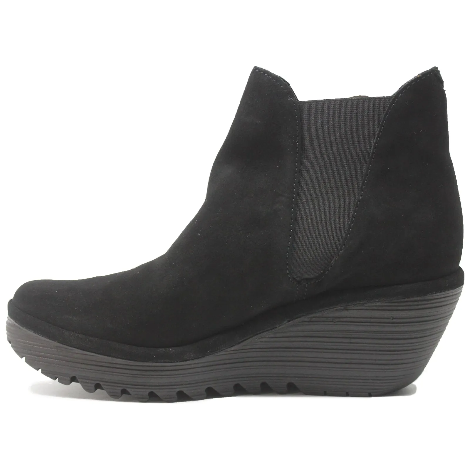 Yoss Suede Women's Wedge Heel Chelsea Boots