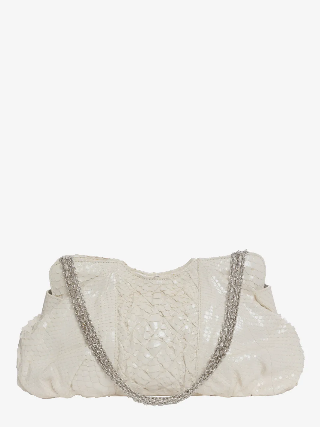 Zagliani Python Shoulder Bag