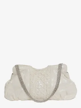 Zagliani Python Shoulder Bag