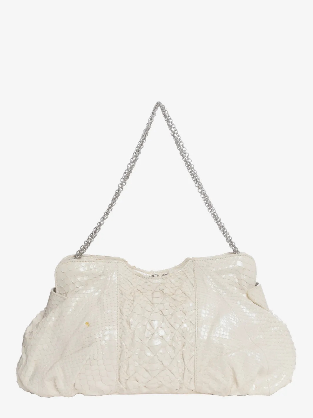 Zagliani Python Shoulder Bag